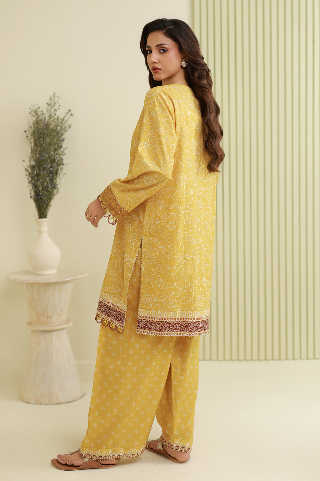 Embroidered Shirt Shalwar - 0872