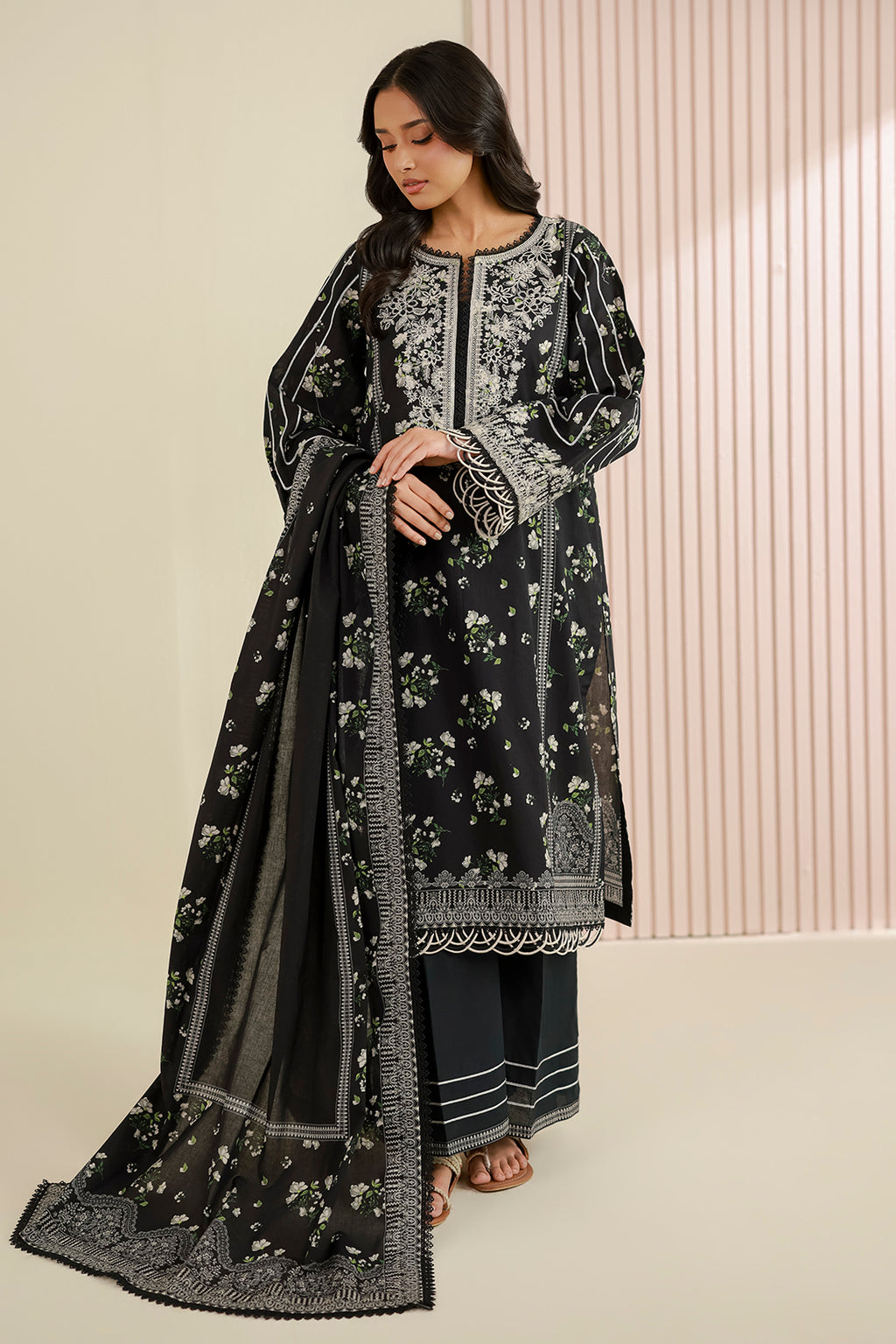 Embroidered Shirt Dupatta - 0930