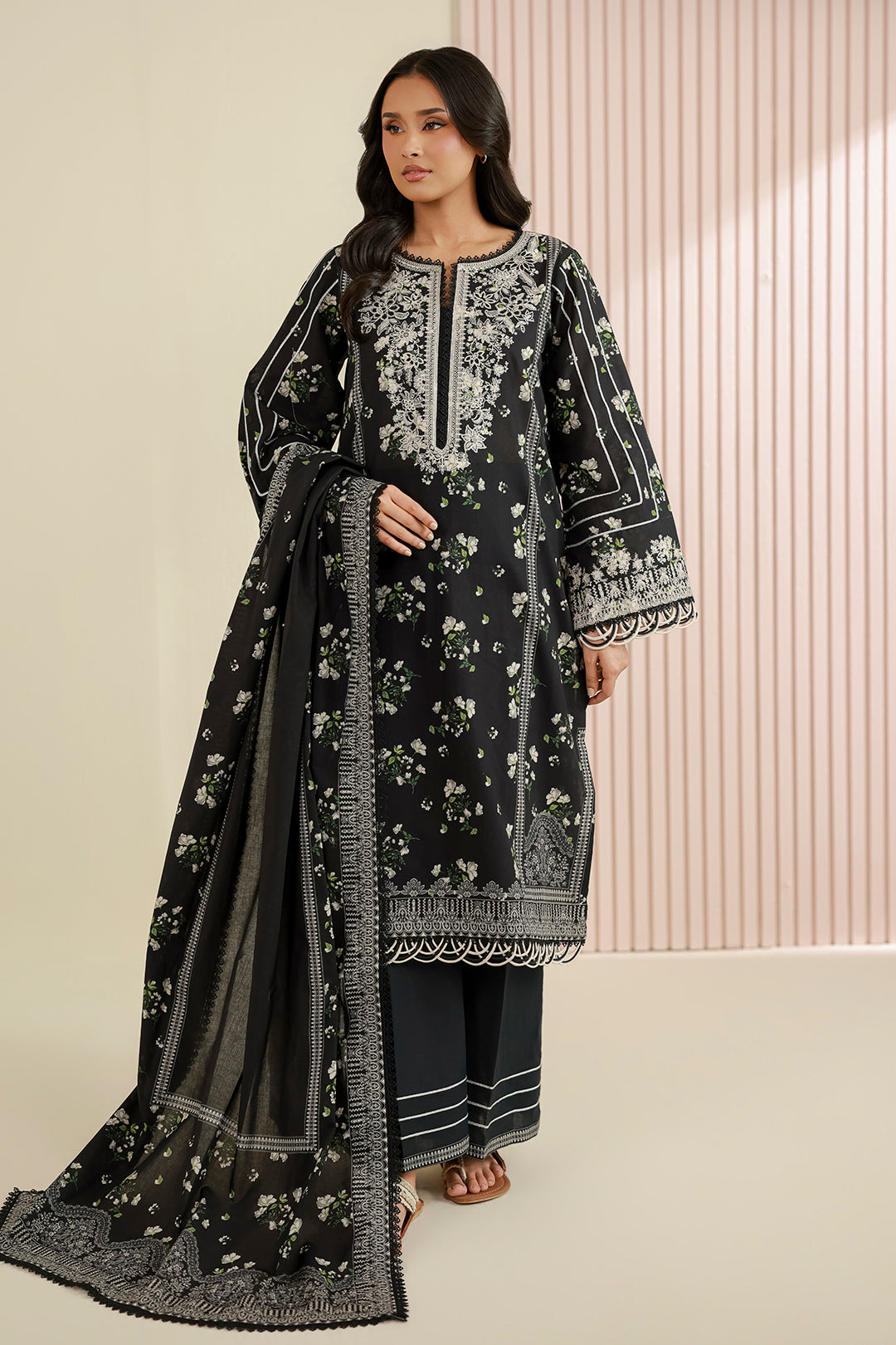 Embroidered Shirt Dupatta - 0930