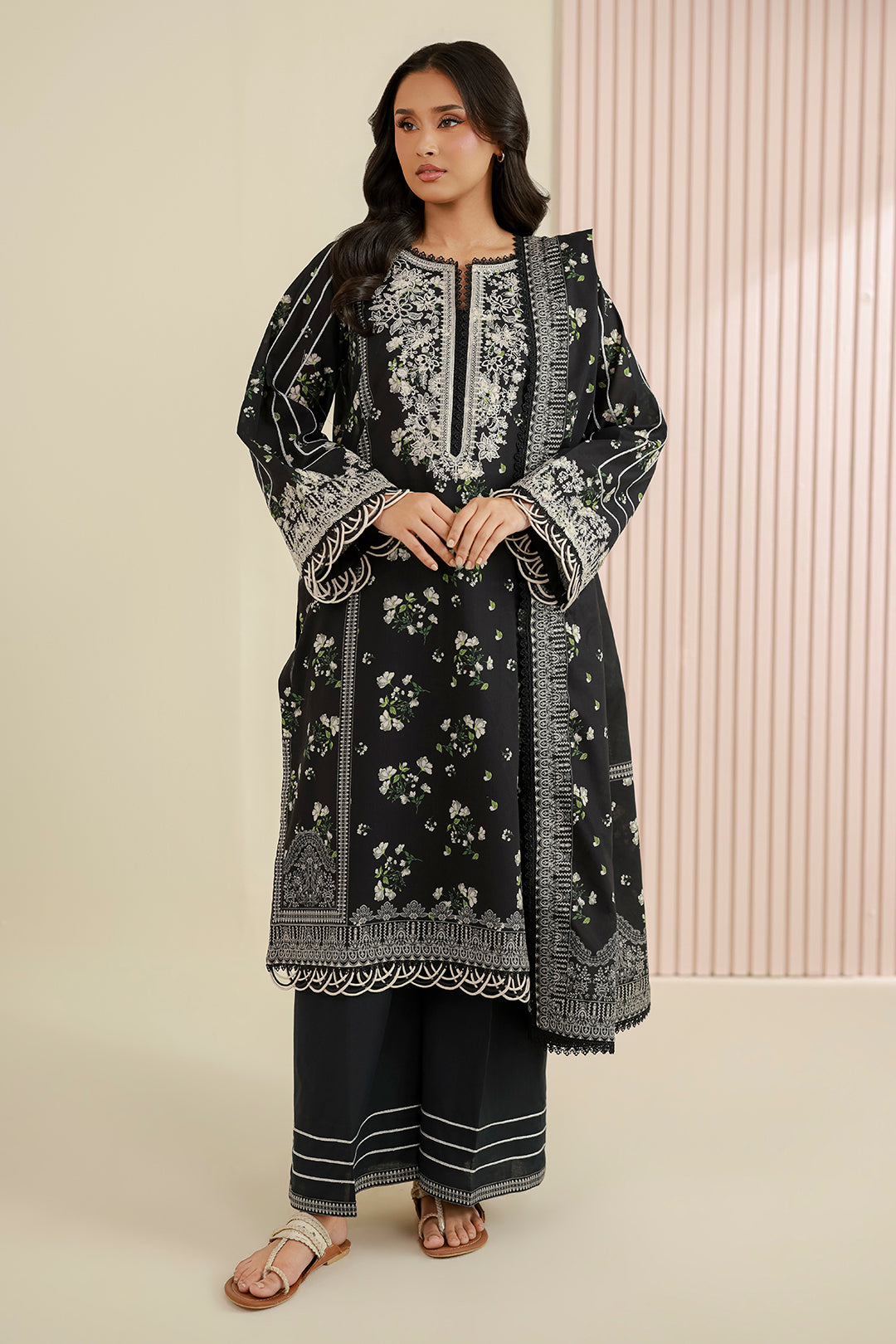 Embroidered Shirt Dupatta - 0930