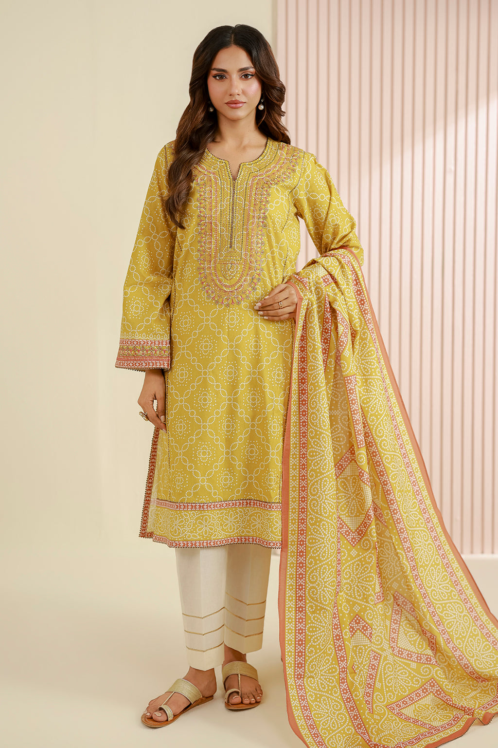Embroidered Shirt Dupatta - 0932