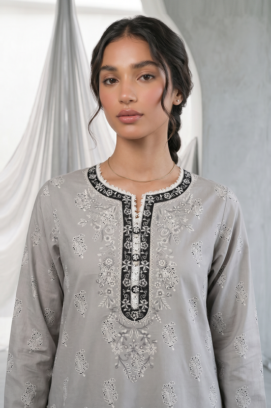 Embroidered Shirt Shalwar - 0933
