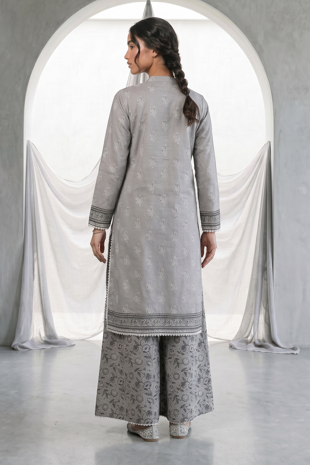 Embroidered Shirt Shalwar - 0933