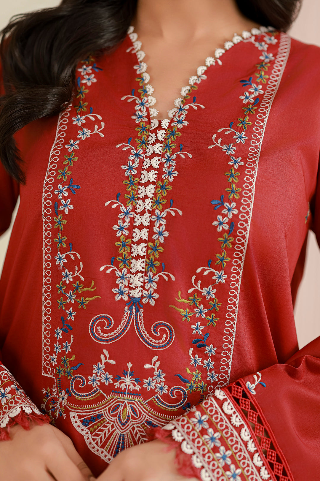 Embroidered Shirt Dupatta - 1004