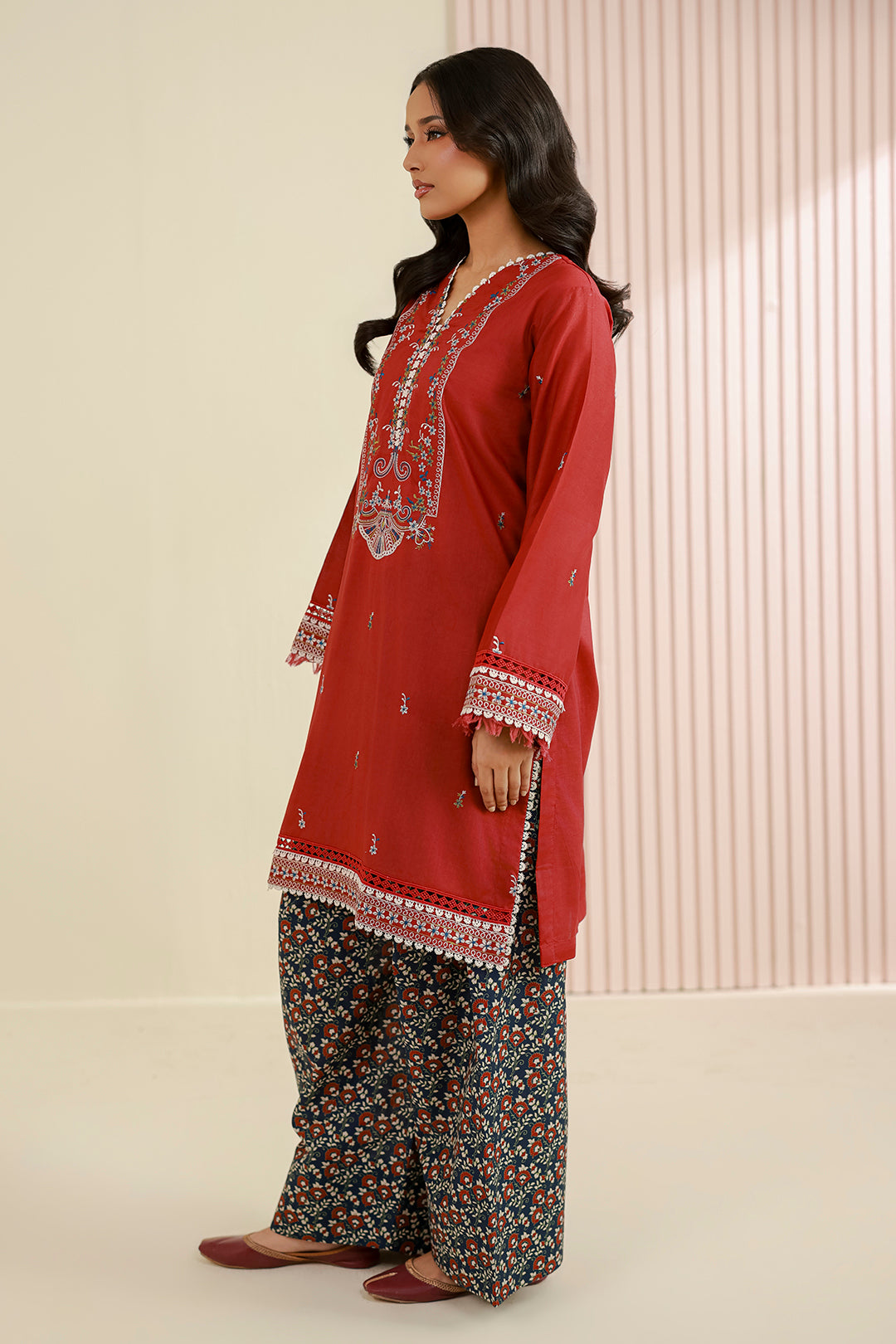 Embroidered Shirt Dupatta - 1004