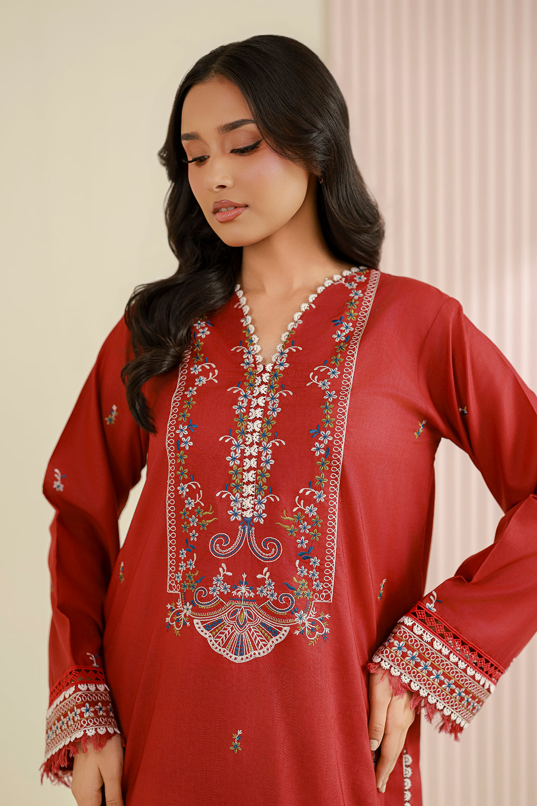 Embroidered Shirt Dupatta - 1004