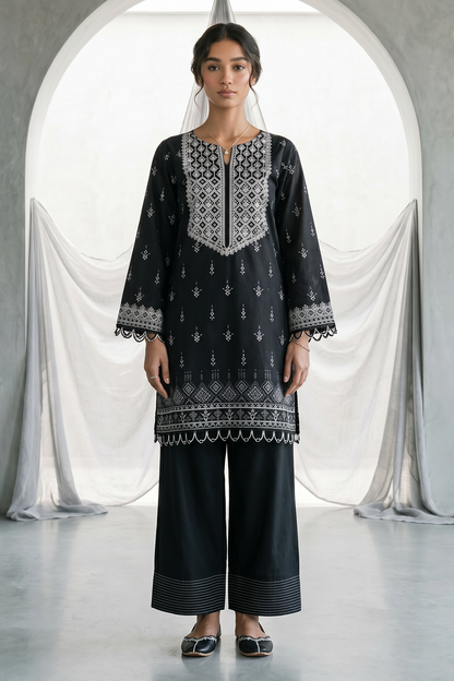 Embroidered Shirt Dupatta - 1067