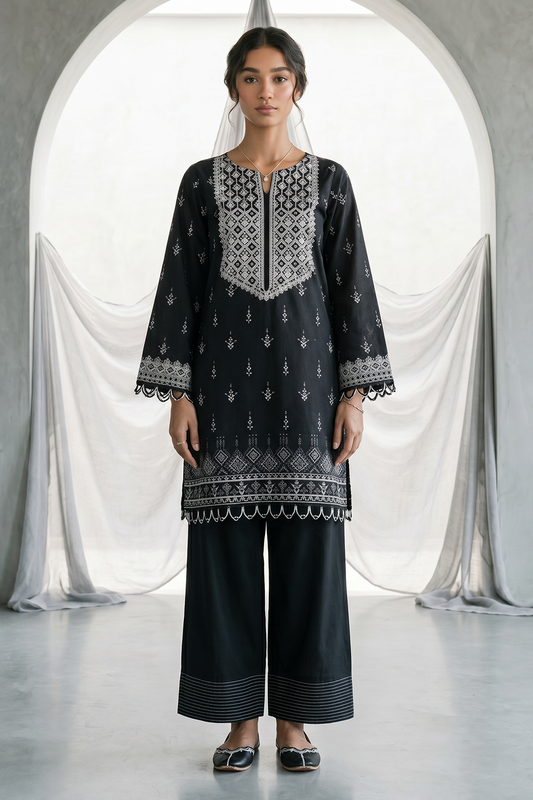 Embroidered Shirt Dupatta - 1067