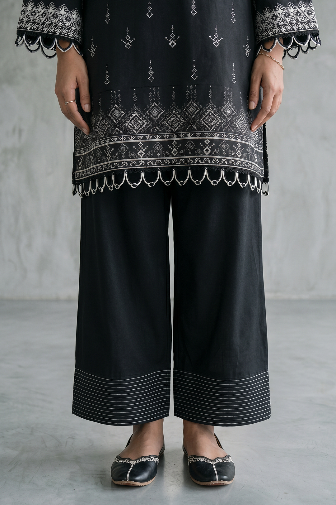 Embroidered Shirt Dupatta - 1067