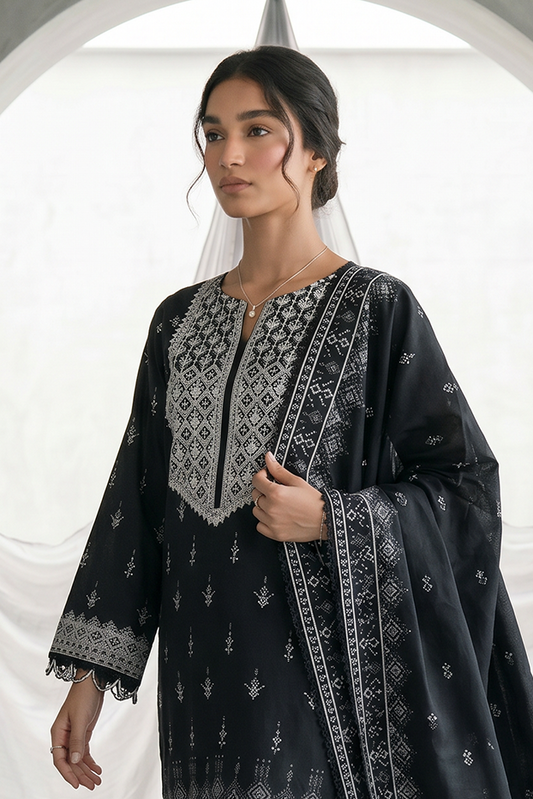 Embroidered Shirt Dupatta - 1067