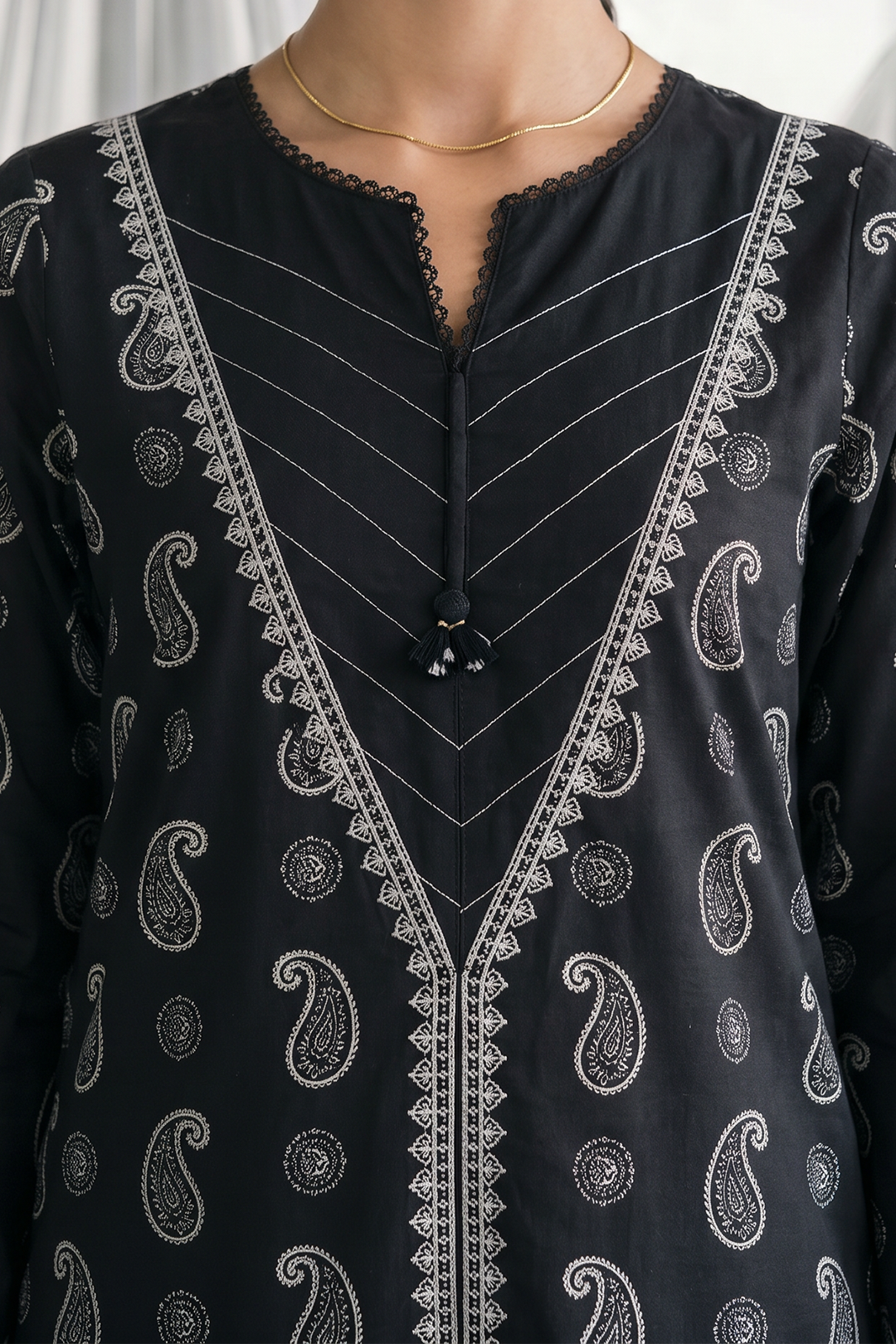 Embroidered Shirt Dupatta - 1068