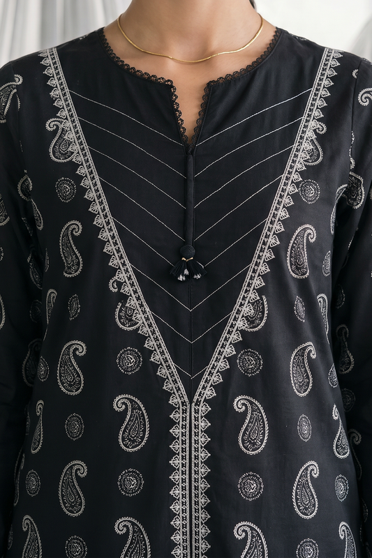 Embroidered Shirt Dupatta - 1068