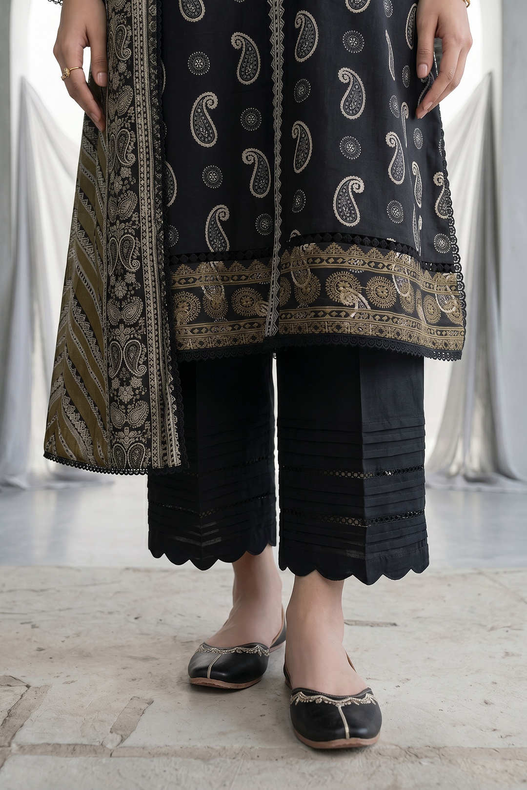 Embroidered Shirt Dupatta - 1068