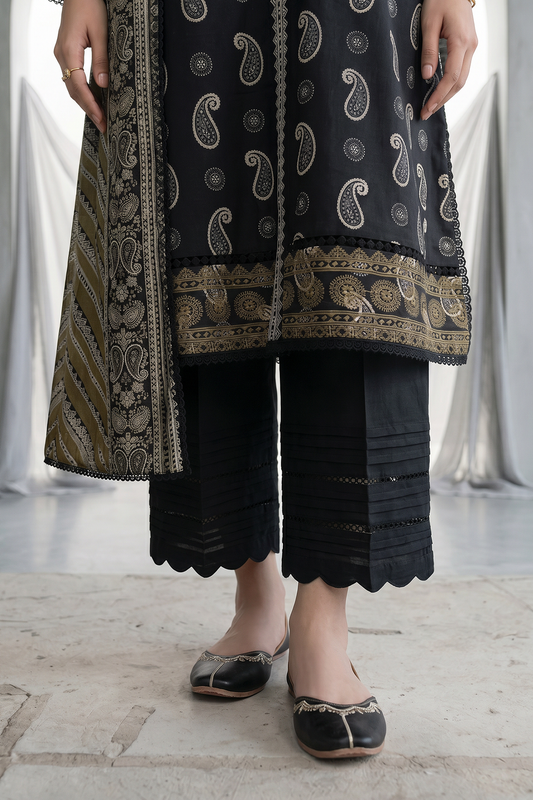 Embroidered Shirt Dupatta - 1068