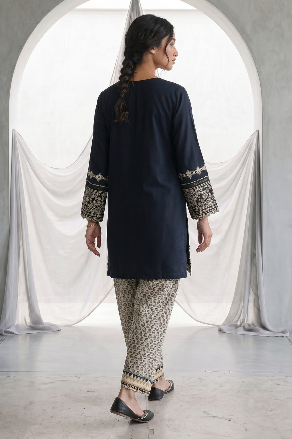 Embroidered Shirt Shalwar - 1069