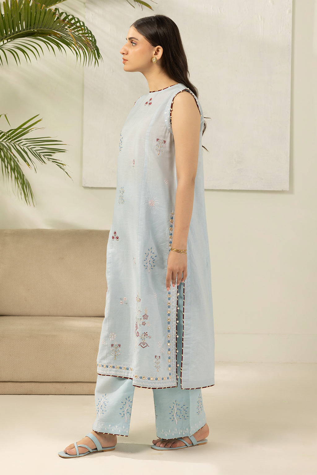 Embroidered Shirt Shalwar - 1182