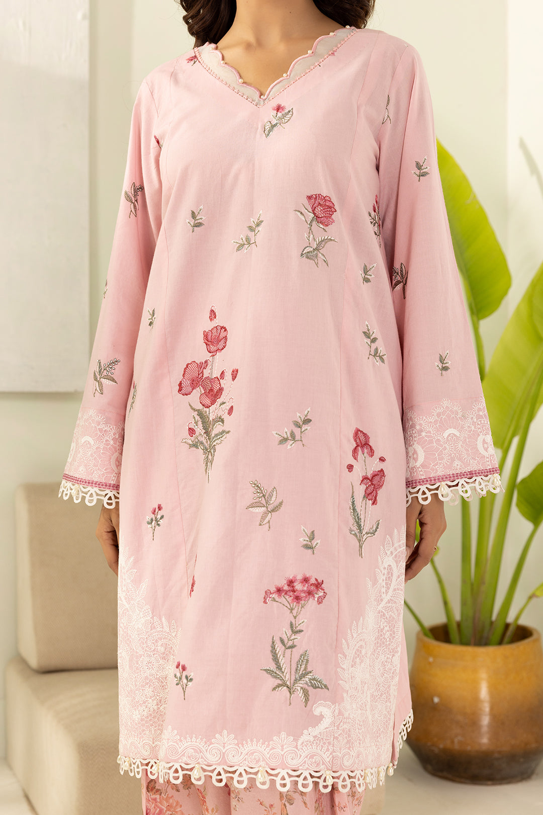 Embroidered Shirt Shalwar - 1183