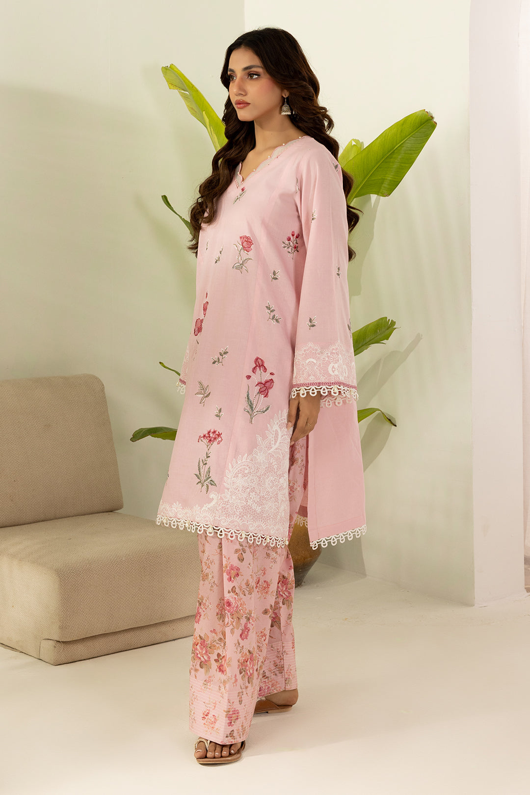 Embroidered Shirt Shalwar - 1183