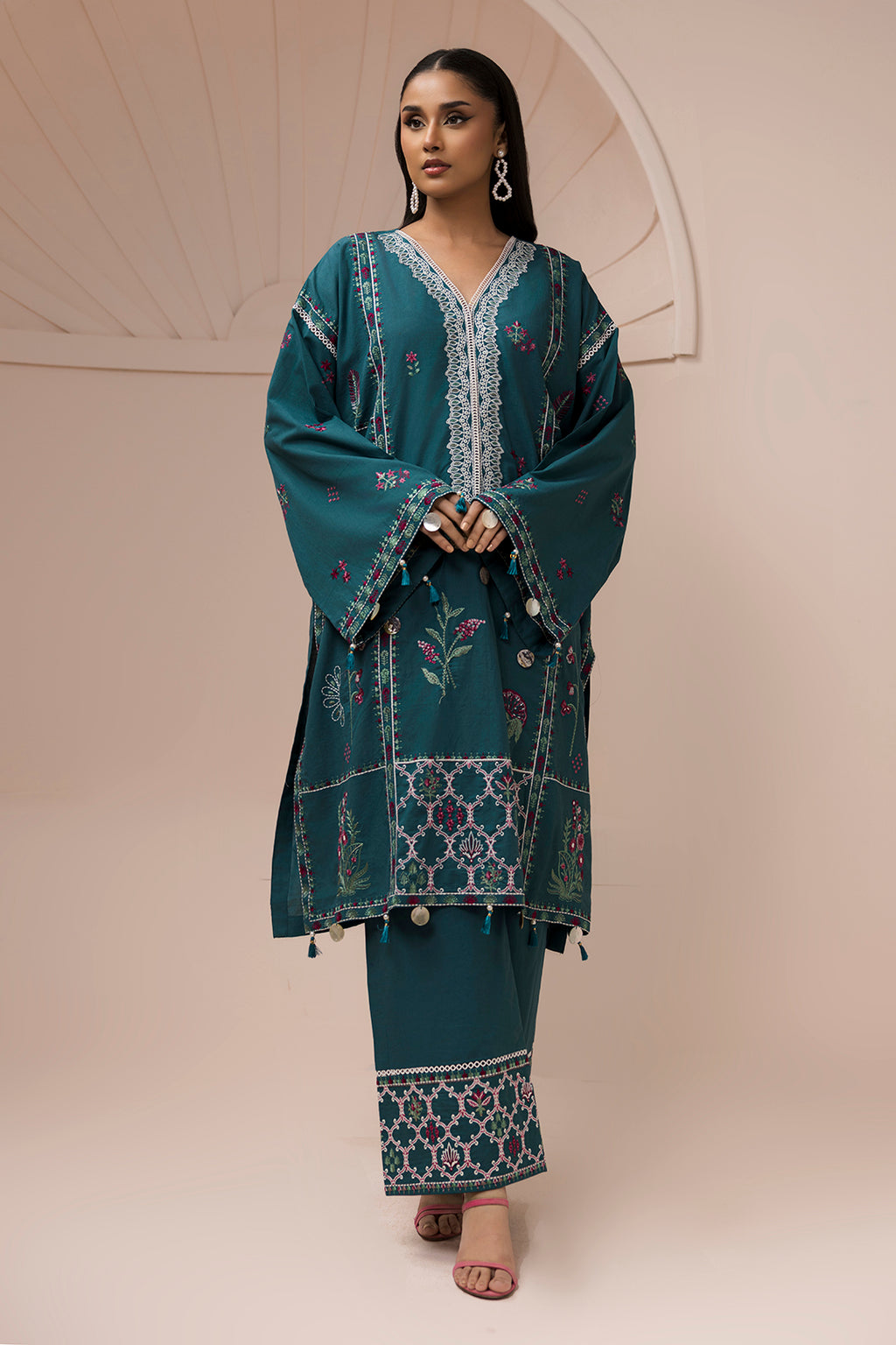 Embroidered Shirt Shalwar - 1185