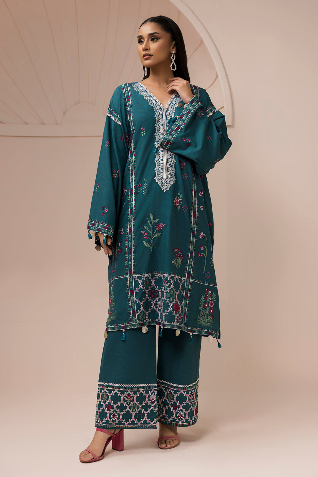 Embroidered Shirt Shalwar - 1185