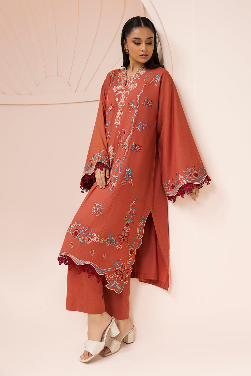 Embroidered Shirt Shalwar - 1186