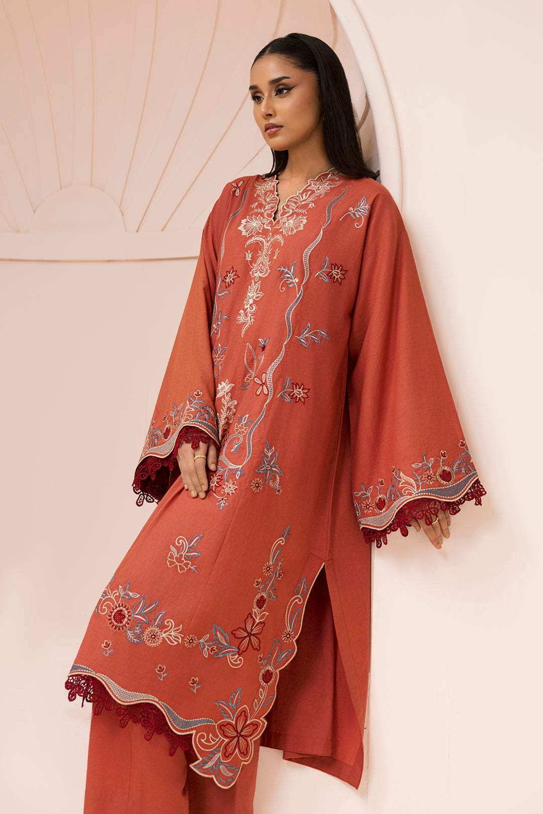 Embroidered Shirt Shalwar - 1186