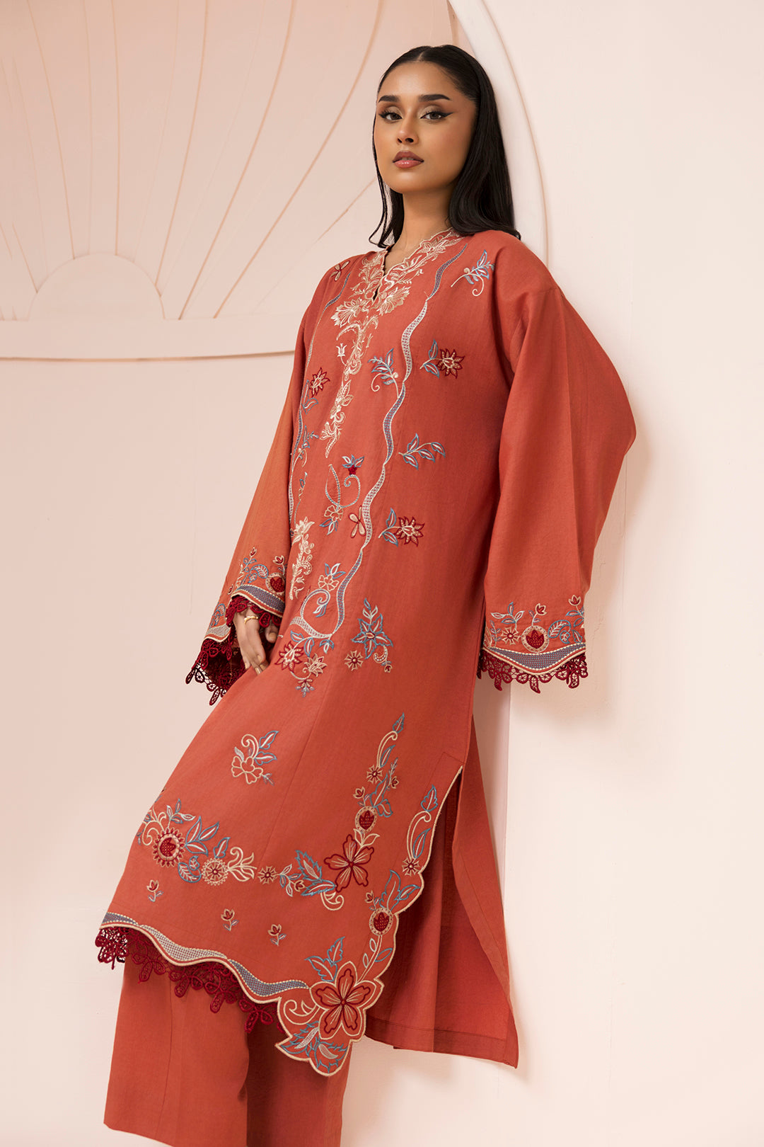 Embroidered Shirt Shalwar - 1186