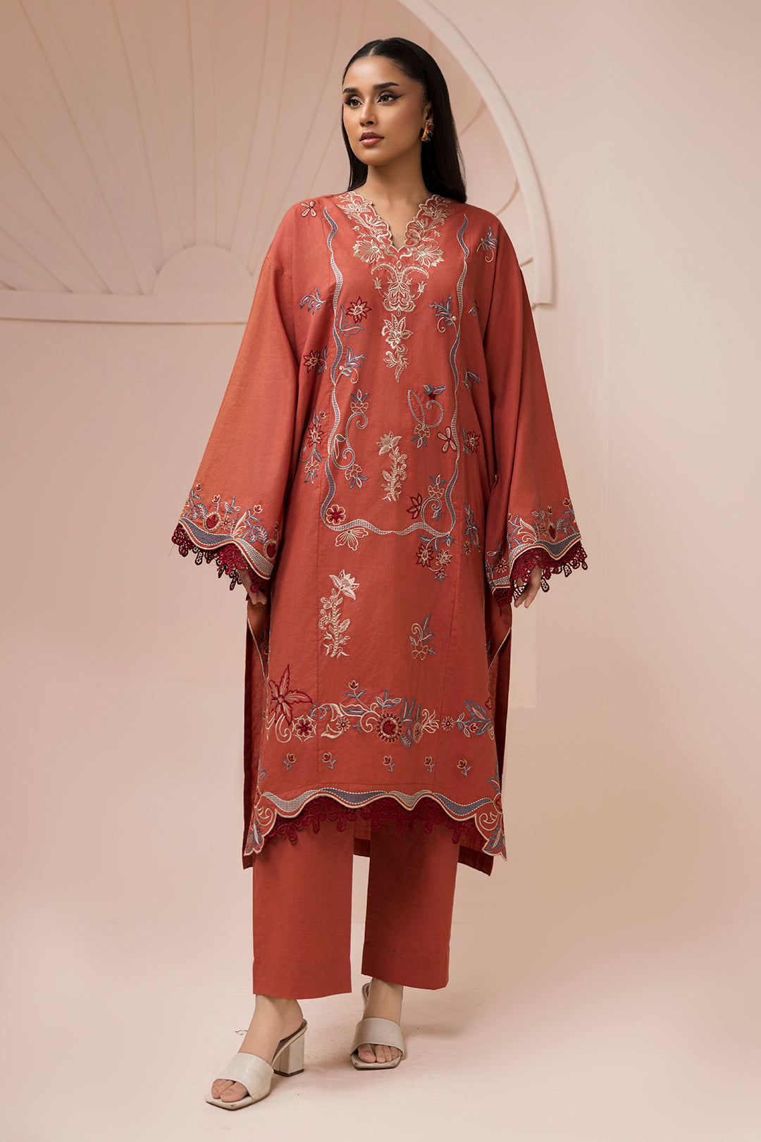 Embroidered Shirt Shalwar - 1186