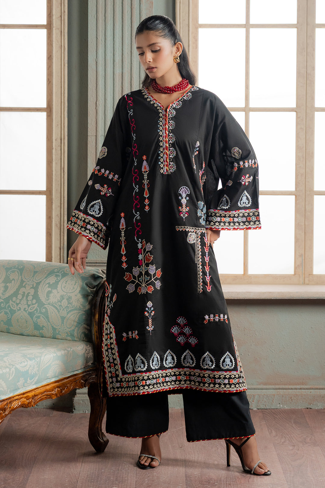 Embroidered Shirt Shalwar - 1187