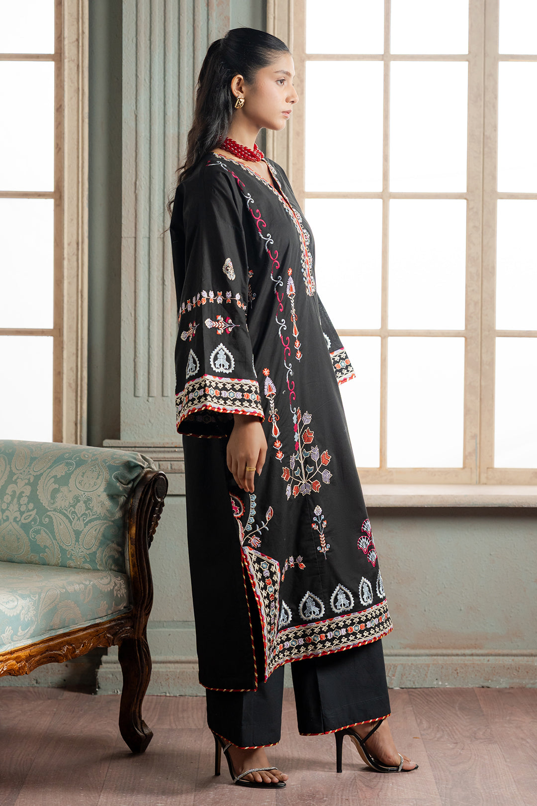 Embroidered Shirt Shalwar - 1187