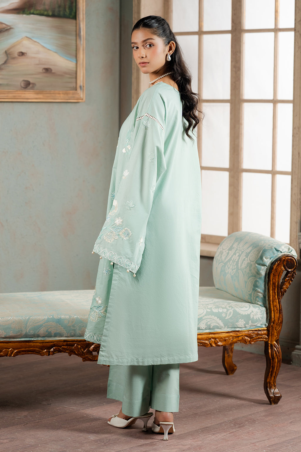 Embroidered Shirt Shalwar - 1188