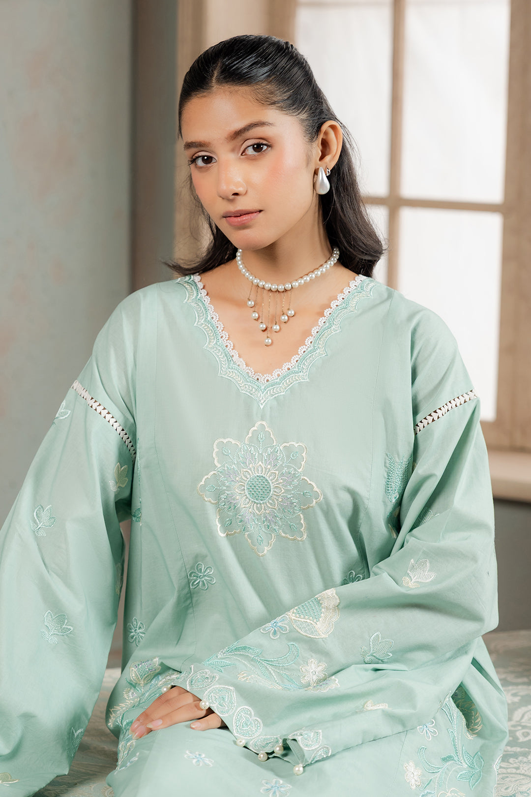 Embroidered Shirt Shalwar - 1188