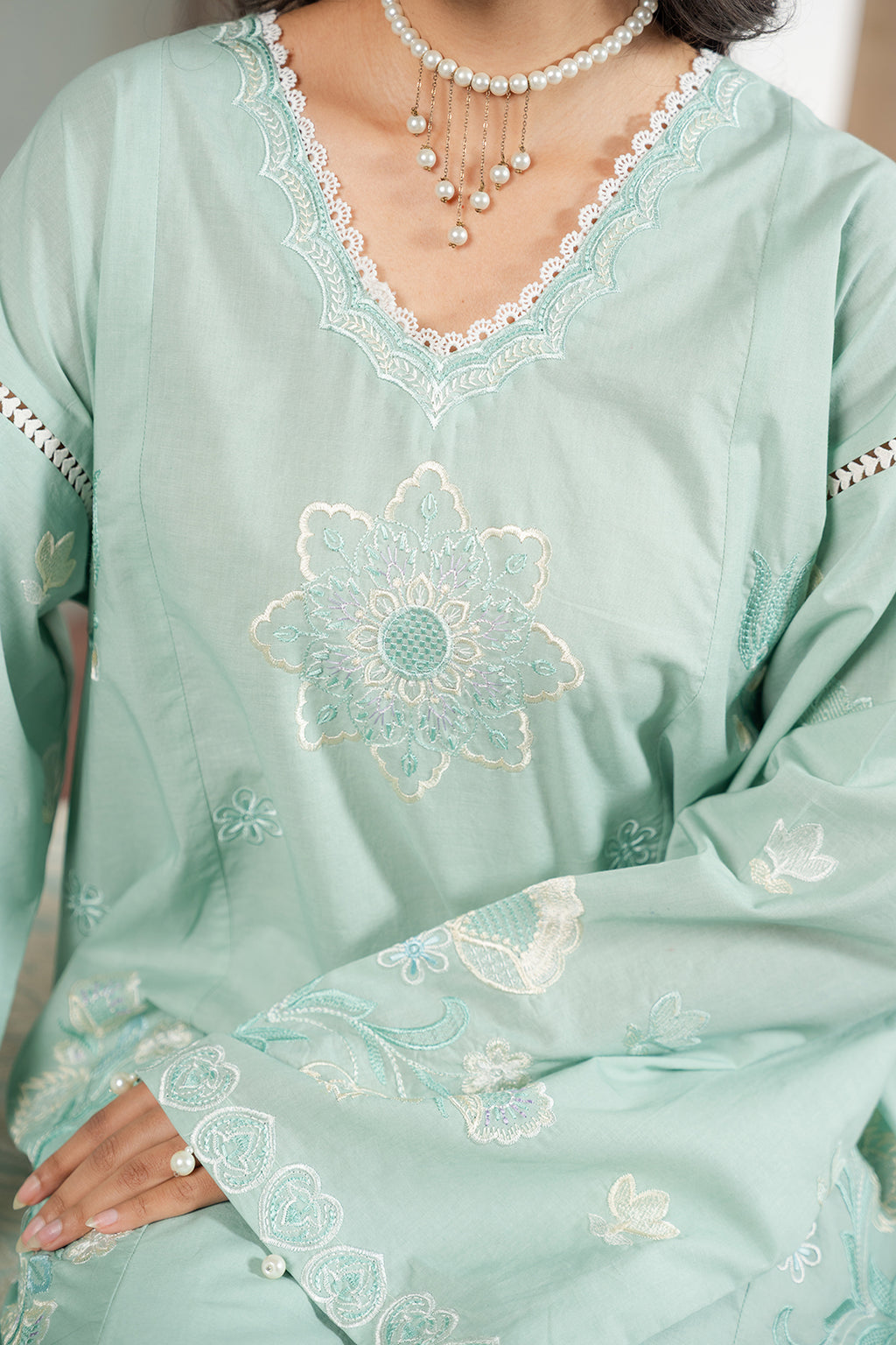Embroidered Shirt Shalwar - 1188