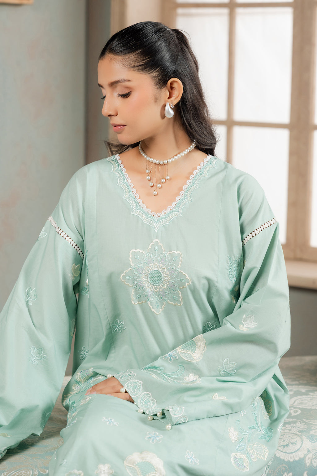 Embroidered Shirt Shalwar - 1188