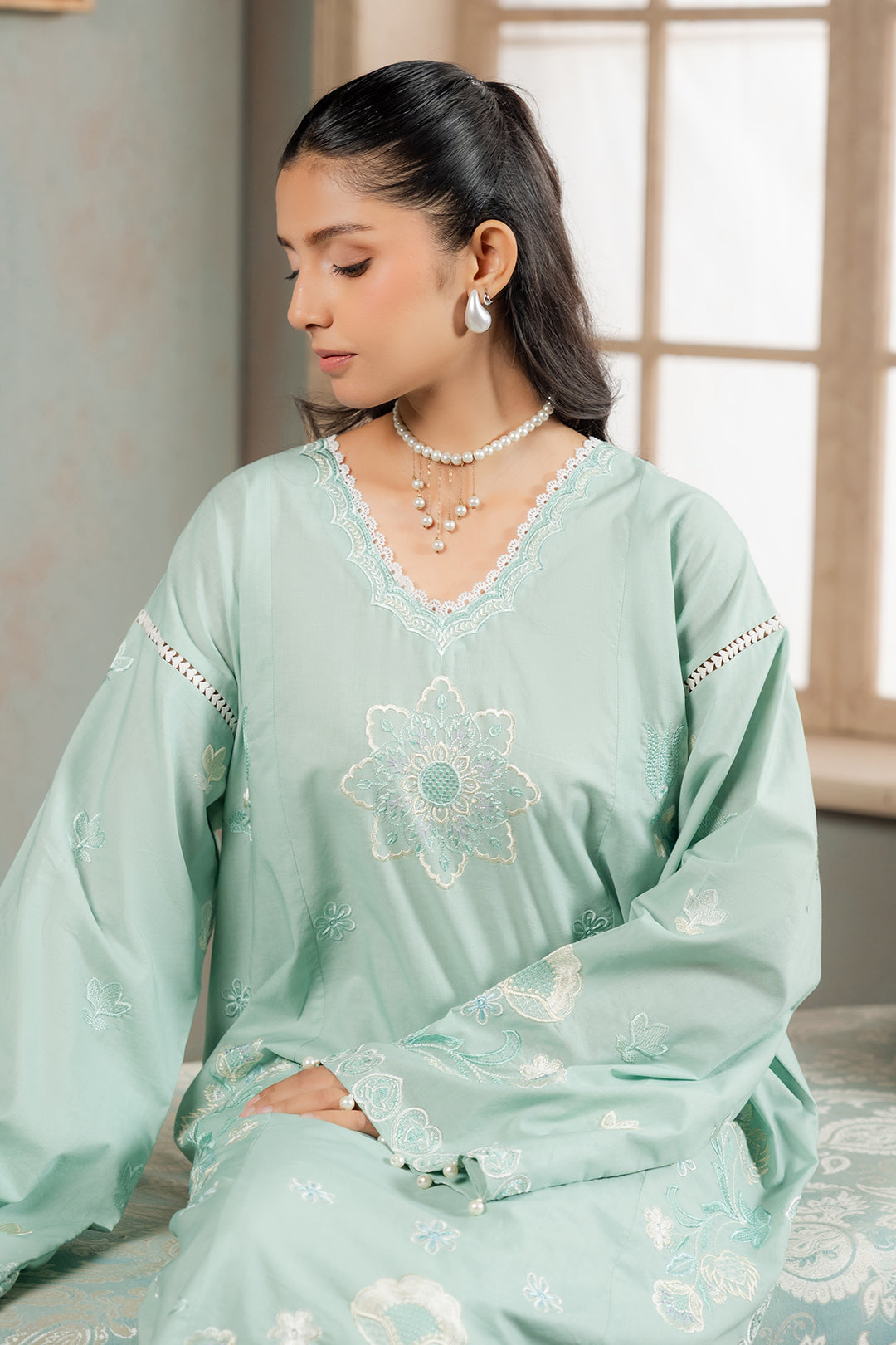 Embroidered Shirt Shalwar - 1188