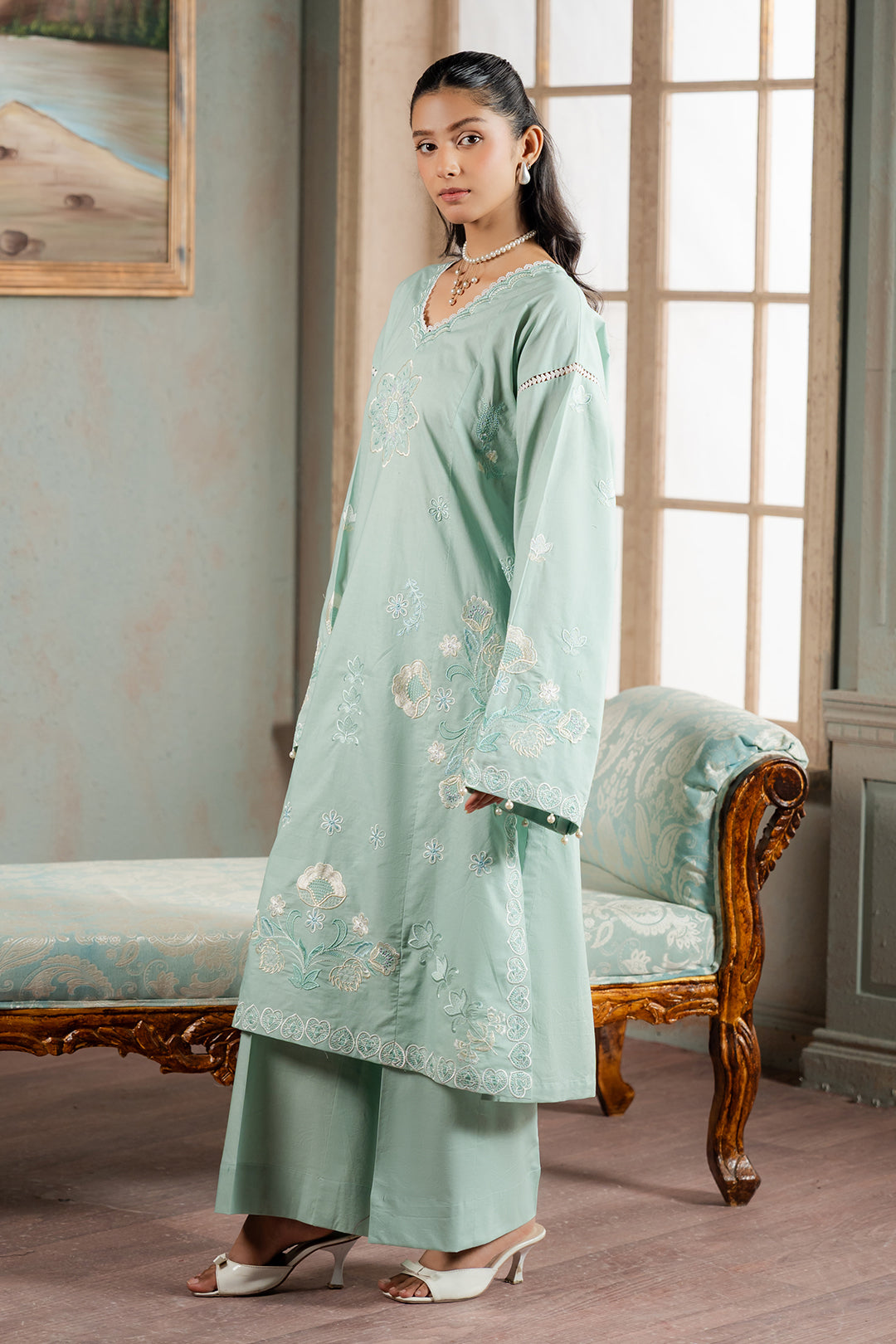 Embroidered Shirt Shalwar - 1188