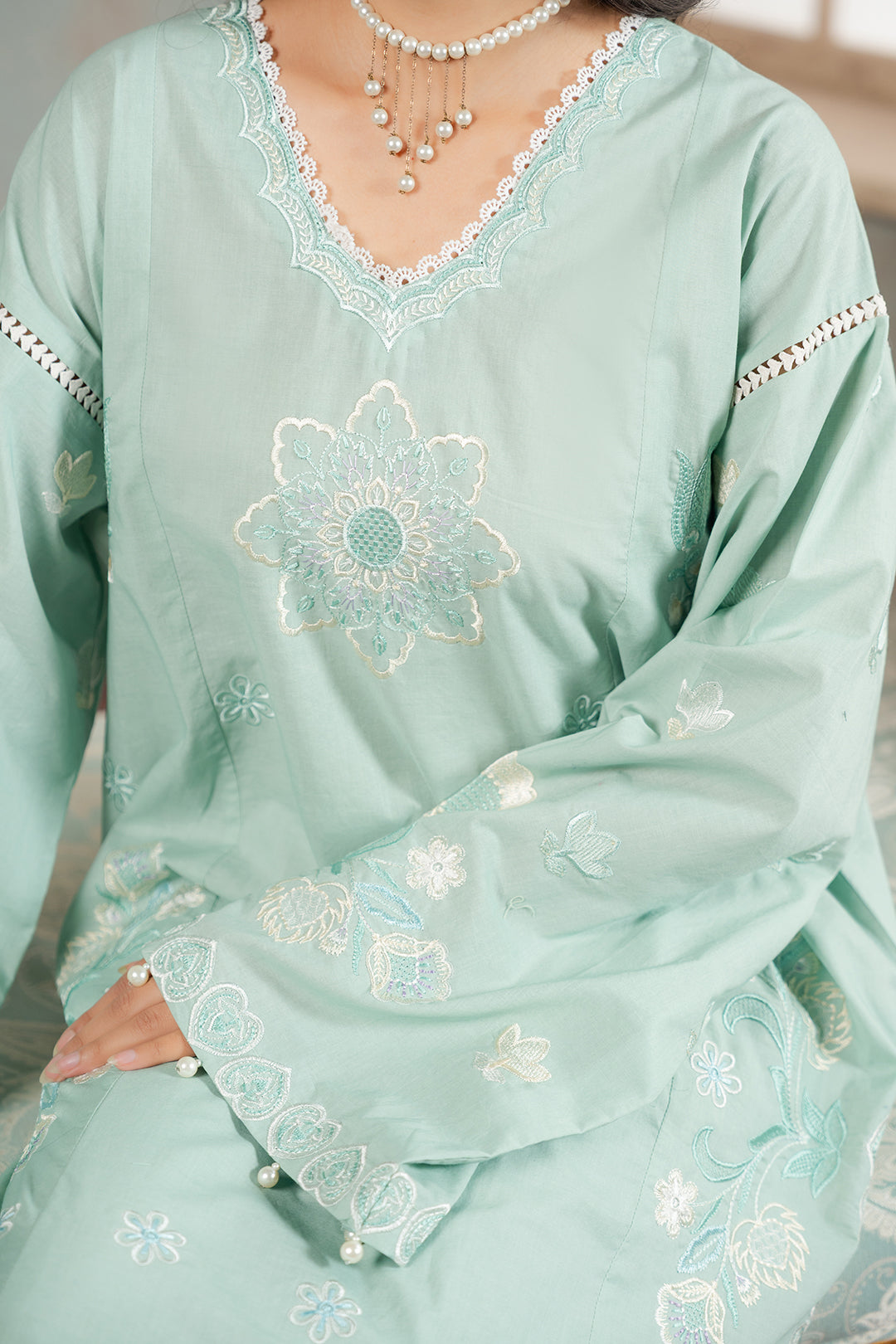 Embroidered Shirt Shalwar - 1188