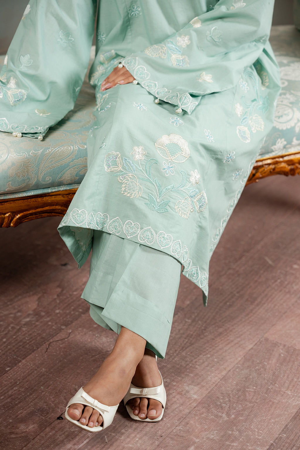 Embroidered Shirt Shalwar - 1188