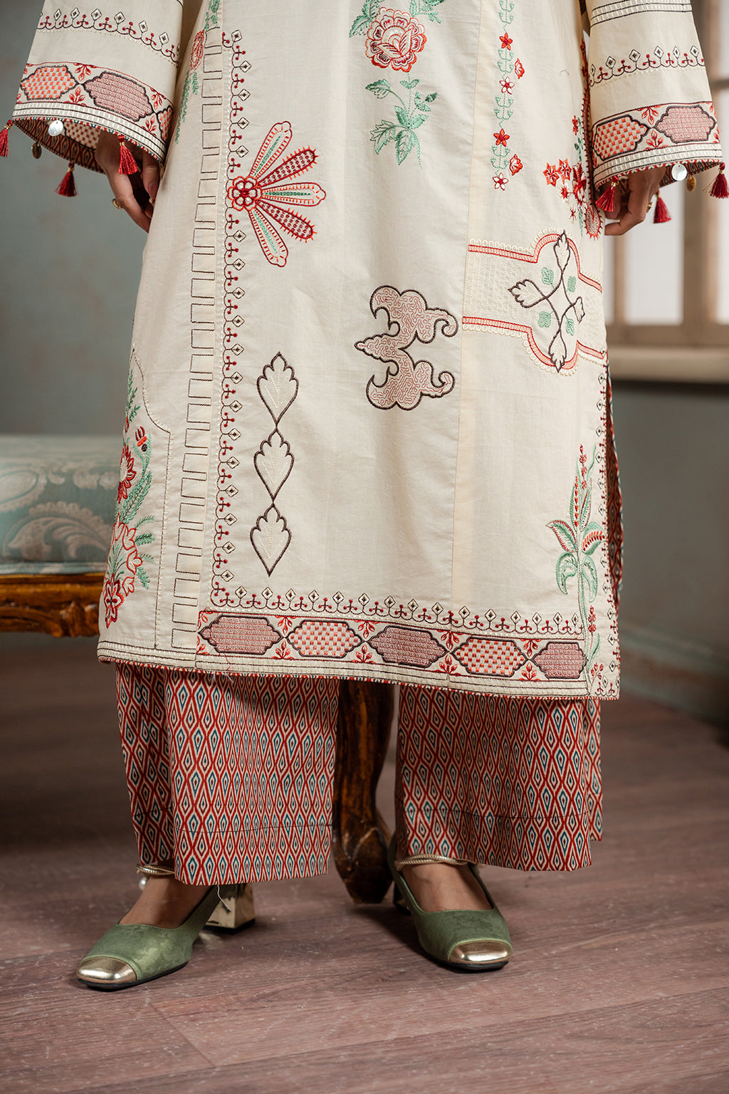 Embroidered Shirt Shalwar - 1189