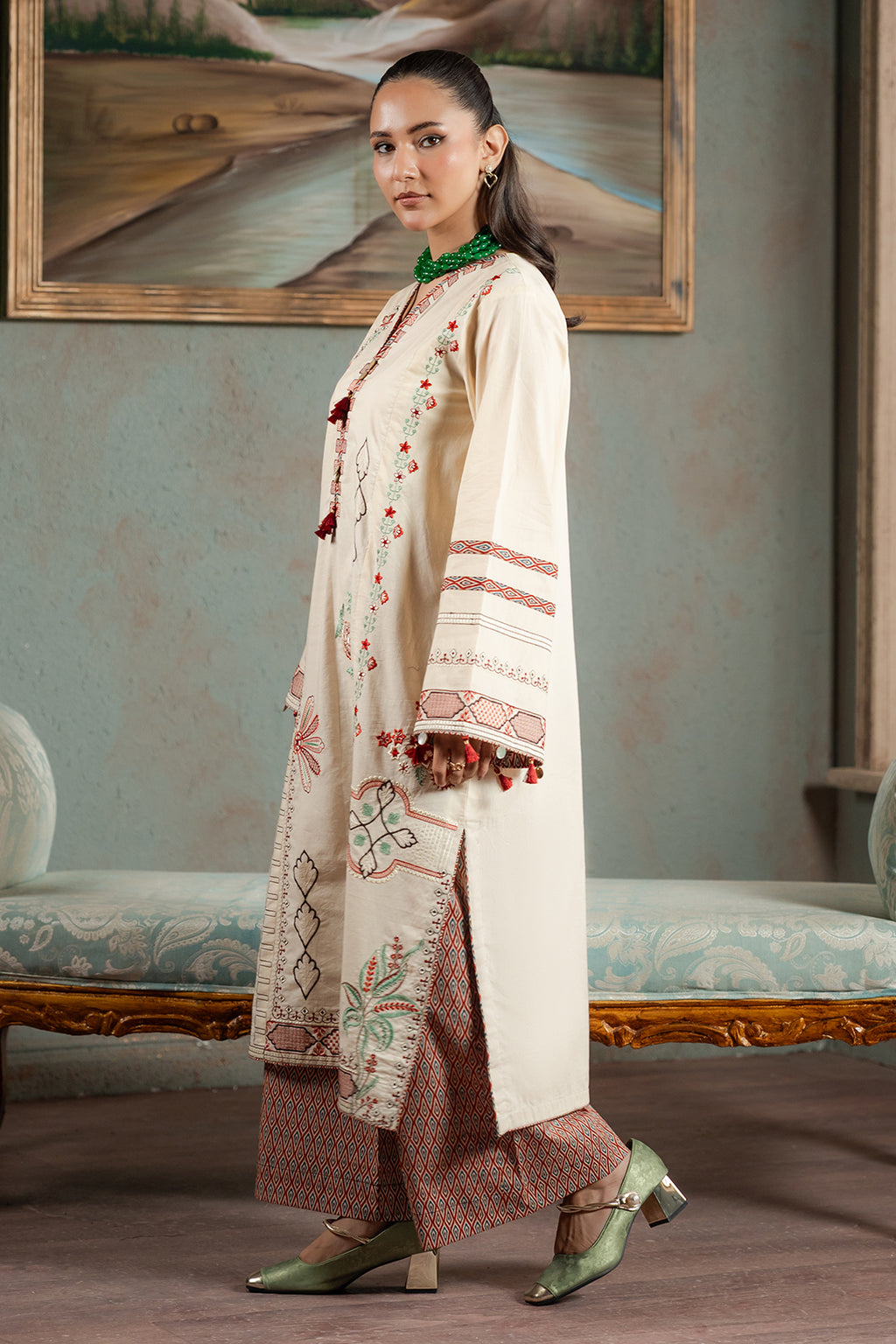 Embroidered Shirt Shalwar - 1189