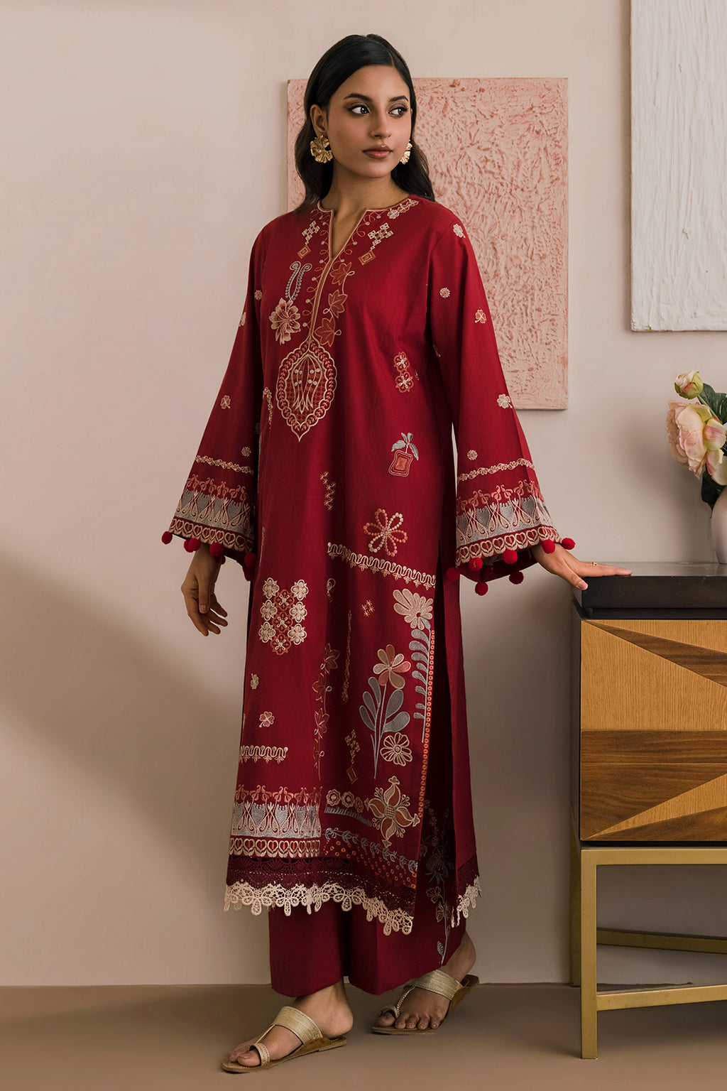 Embroidered Shirt Shalwar - 1190
