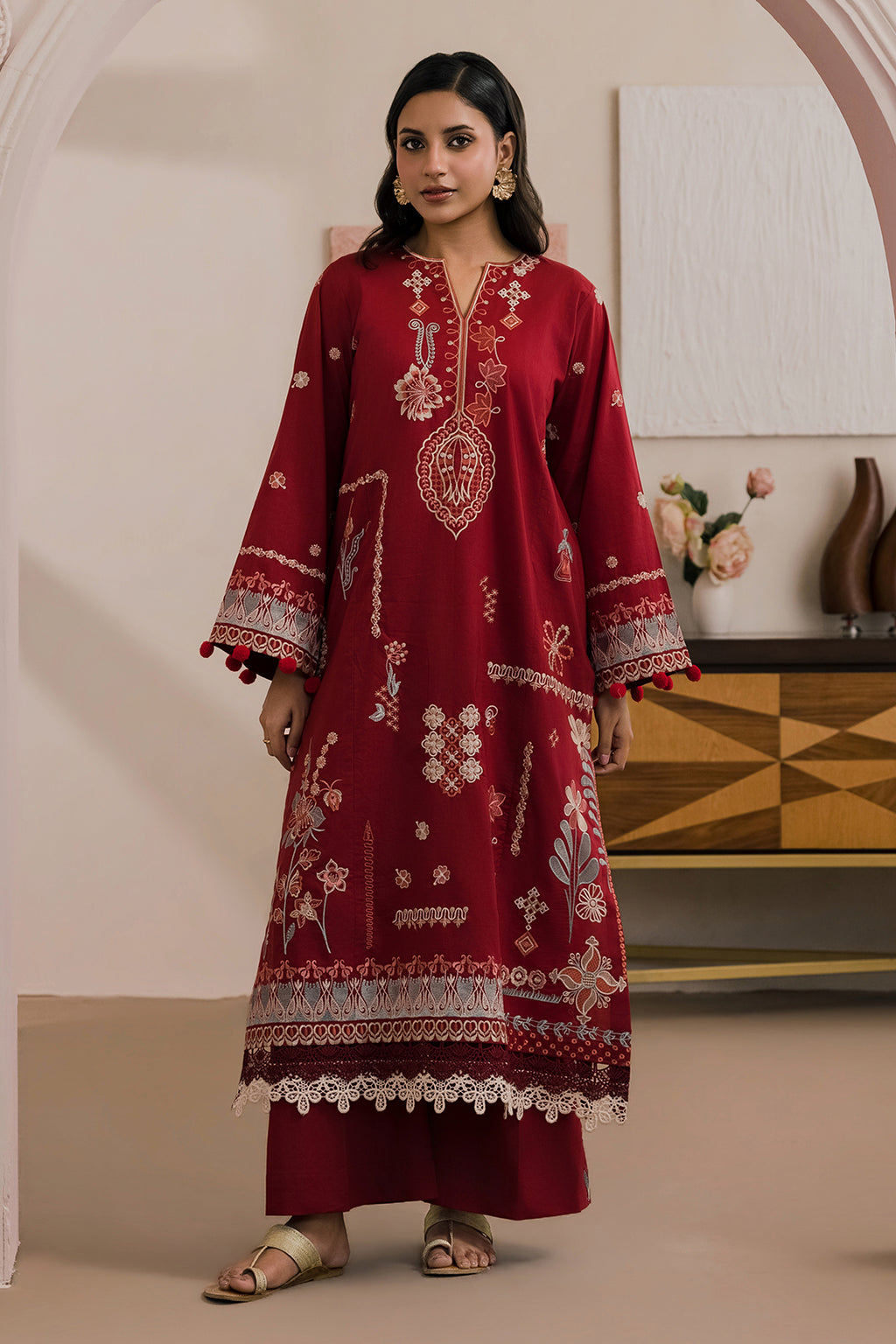 Embroidered Shirt Shalwar - 1190