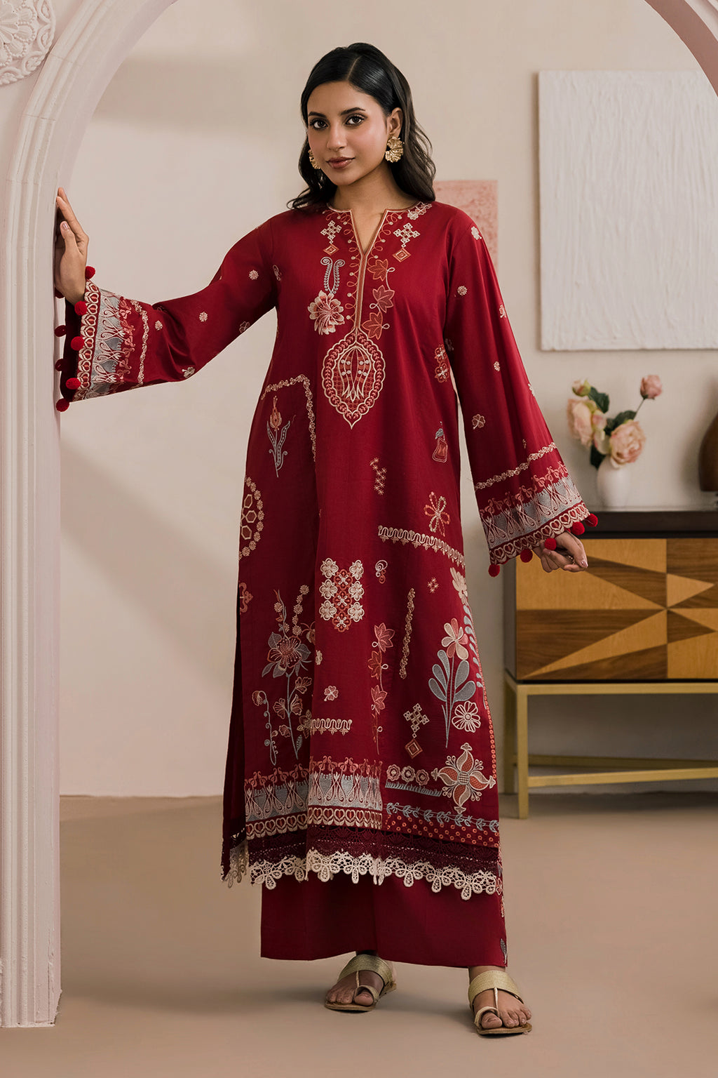 Embroidered Shirt Shalwar - 1190