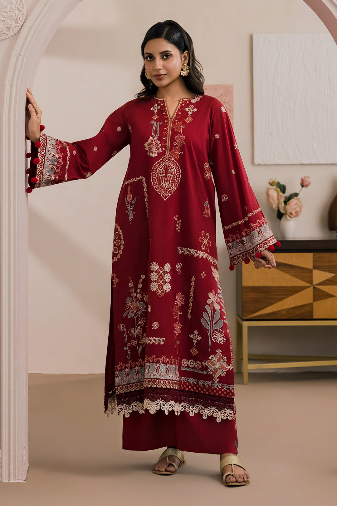 Embroidered Shirt Shalwar - 1190