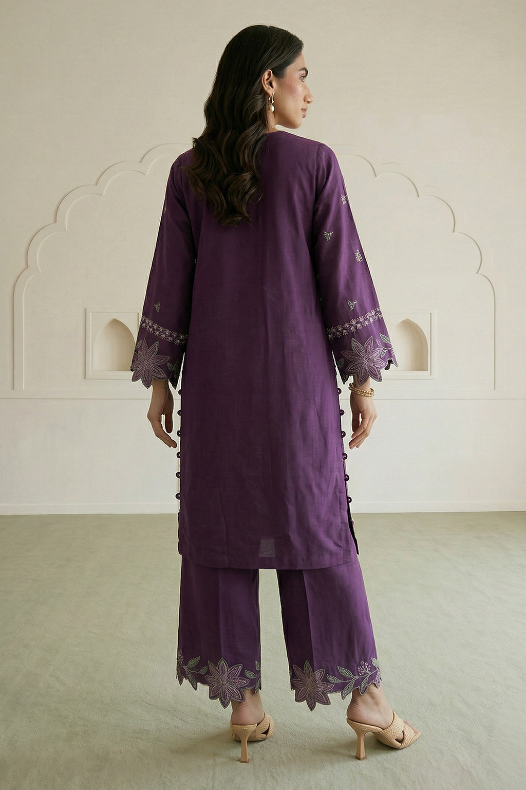 Embroidered Shirt Shalwar - 1191