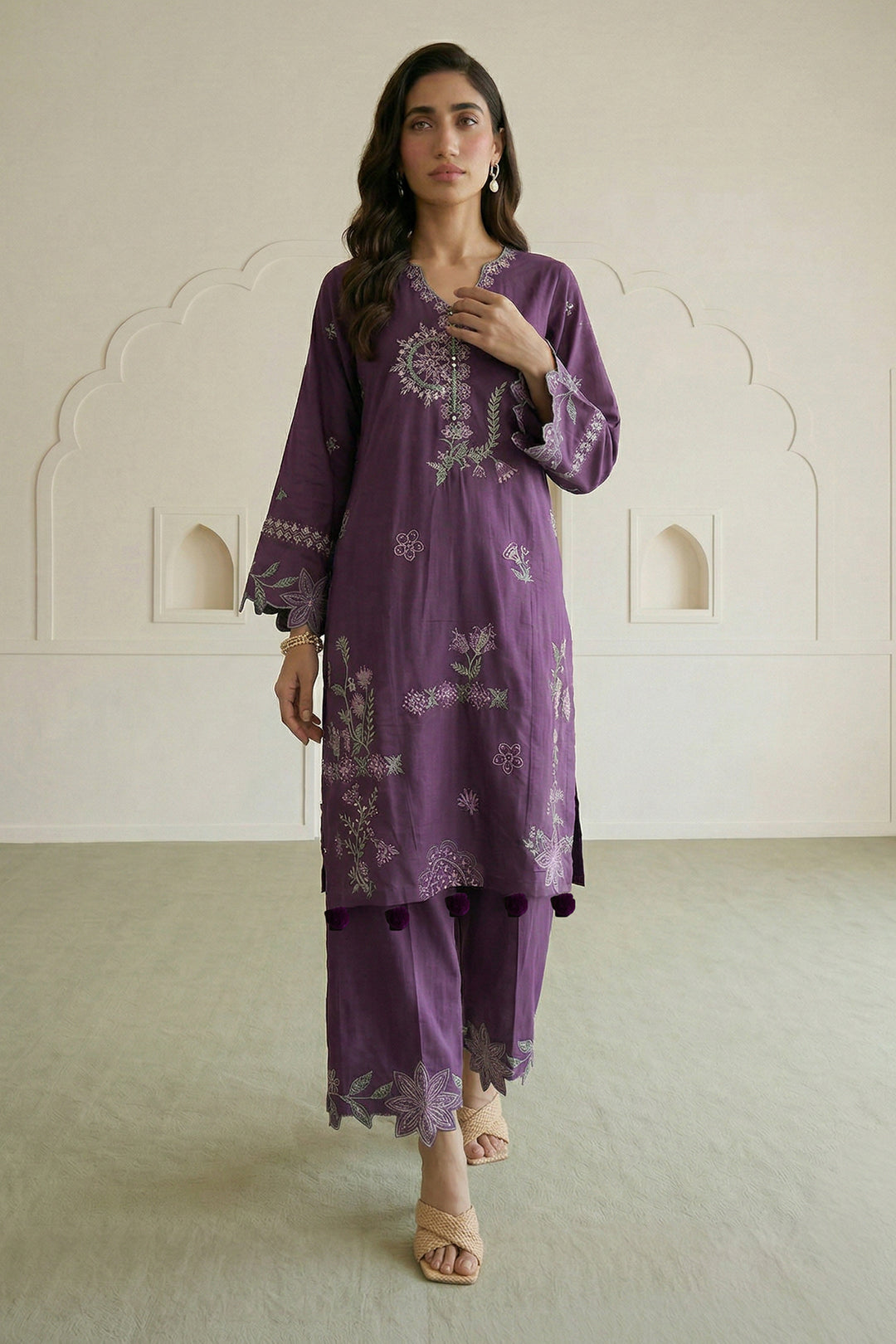 Embroidered Shirt Shalwar - 1191