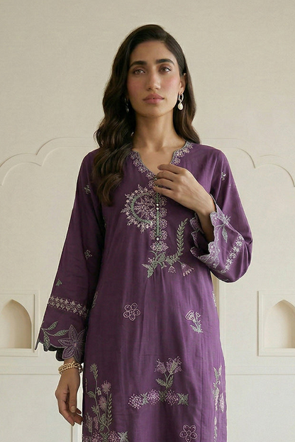 Embroidered Shirt Shalwar - 1191