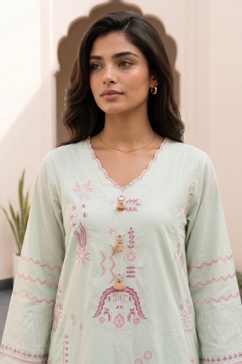 Embroidered Shirt Shalwar - 1194