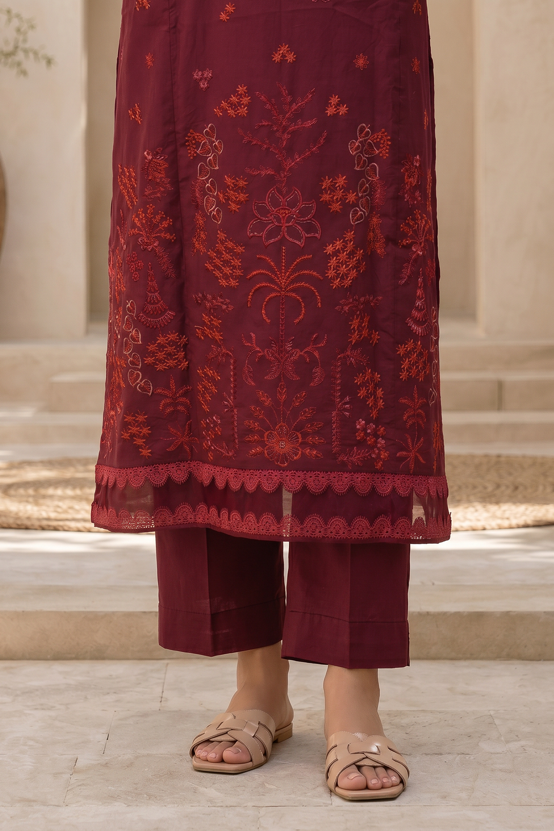 Embroidered Shirt Shalwar - 1195