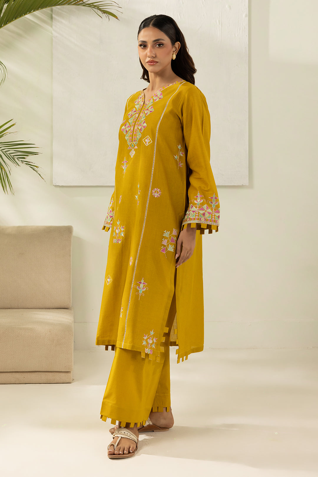 Embroidered Shirt Shalwar - 1198